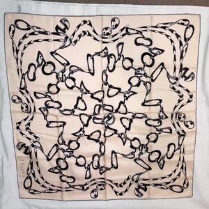 Celine vintage silk printed scarf, approximately 31"x31"
